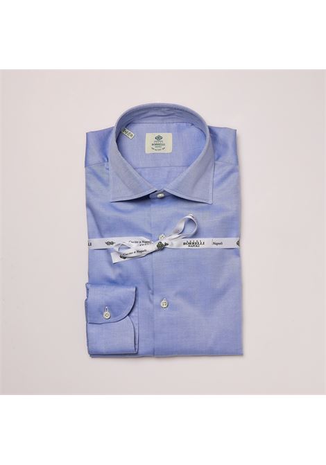 TWILL SHIRT- LIGHT BLUE - LUIGI BORRELLI - NAPOLI - Luigi Borrelli